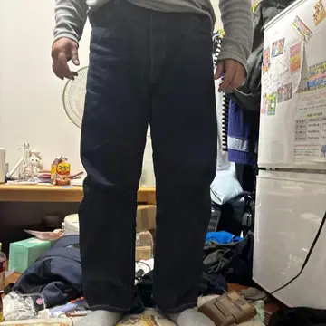 슈가케인 다크 네이비 스트레이트 데님 팬츠