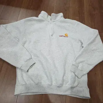 carhartt 그레이 하프 지퍼 맨투맨 XL