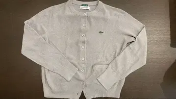 라코스테 가디건 그레이 38