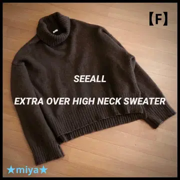 SEEALL / EXTRA OVER HIGH NECK SWEATER