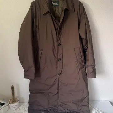 BERT PULITZER 다운 93% 고급 경량 롱 코트 브라운 계열