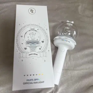 FRUITS ZIPPER 공식 팬라이트 화이트