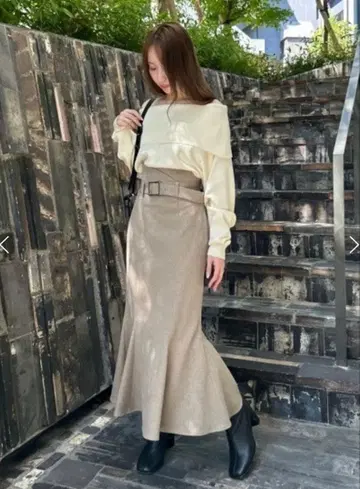 FRAYI.D 프레이 아이디 벨트 포함 머메이드 스커트 0