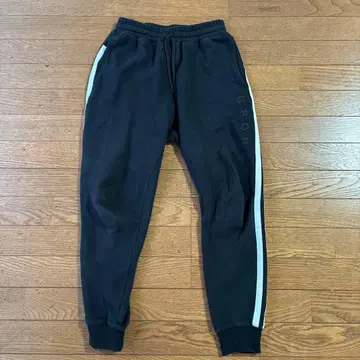 CRONOS 블랙 스웨트 팬츠 M