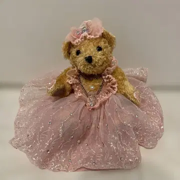 드레스 포함 곰 봉제 인형