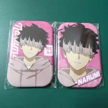 괴수 8호 마루카쿠 캔뱃지 2 데님 코디 나루미 겐 캔뱃지 2개 세트