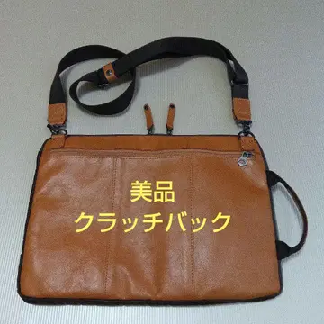 [중고품] DOUBLES 소가죽 클러치백, 숄더백