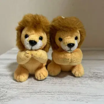 [ 낱개 판매 가능 ] 라이온 봉제 인형 2체 세트