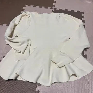 vis [ 세탁 가능 ] 페플럼 니트 풀오버