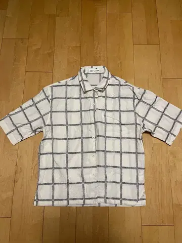 ZARA 반팔 체크 셔츠 S 사이즈