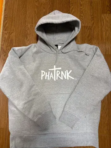 팻랭크 Phatrnk 후드티 그레이 프론트 로고 초기