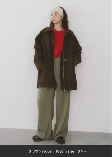 [ HANNE ] 코듀로이 칼라 헌팅 자켓