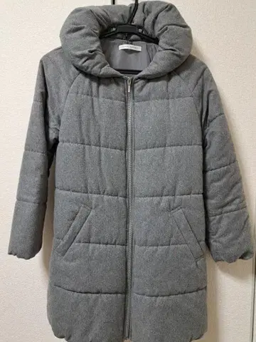 FLASH REPORT 후드 부착 그레이 코트