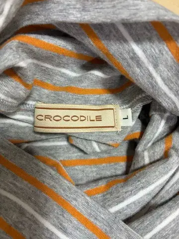 CROCODILE 스트라이프 긴팔 T셔츠 L