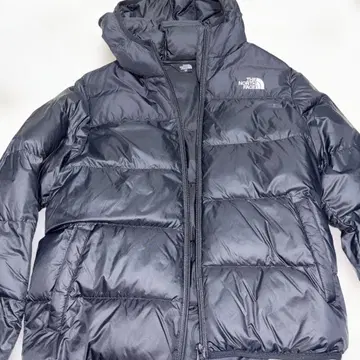 THE NORTH FACE 후드 부착 다운 자켓 블랙 160