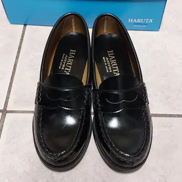 1회 사용 HARUTA 블랙 로퍼 22cm