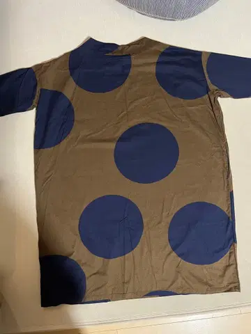 내추럴 랜드리 도트 원피스