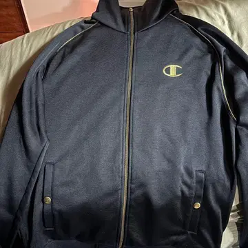 Champion과 DRESSCAMP 집업 저지 네이비