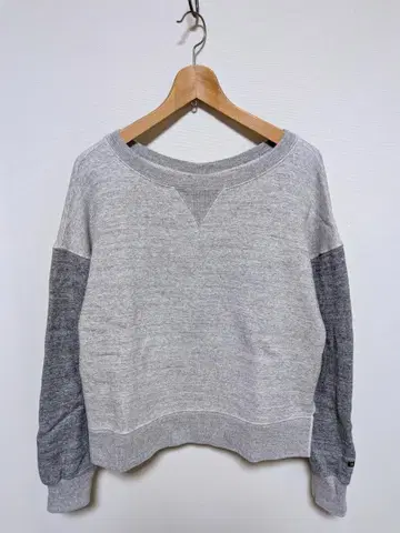 Bshop kha:ki 카키 절개 멜란지 맨투맨 트레이닝복 앞V