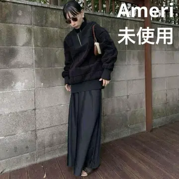 미사용 Ameri SQUARE BOA HALF ZIP TOP Ameri