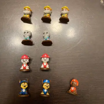 퍼피 구조대 목욕공 미니 피규어 세트 10개