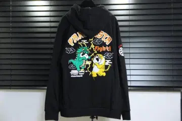 PANDIESTA 팬디에스타 타이거 & 드래곤 팬더 지퍼 후드티