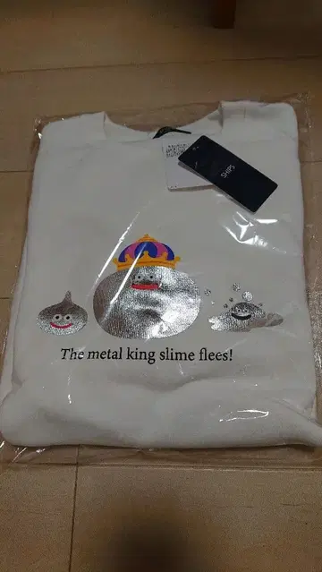 드래곤 퀘스트 SHIPS 콜라보 맨투맨 화이트 S