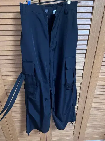 와이드 슬랙스 카고 팬츠