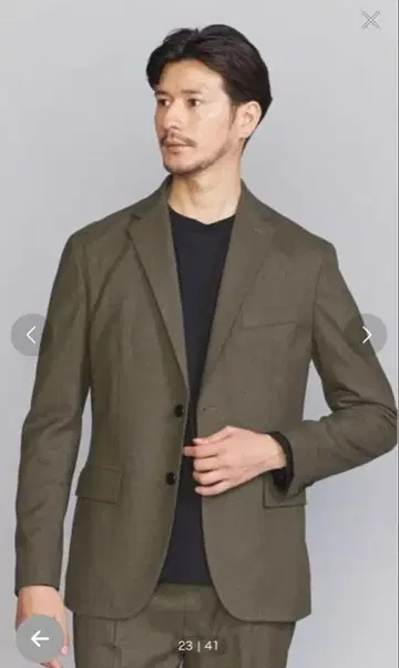 뷰티유스 셋업 / 자켓 & 이지 슬랙스 올리브 / S