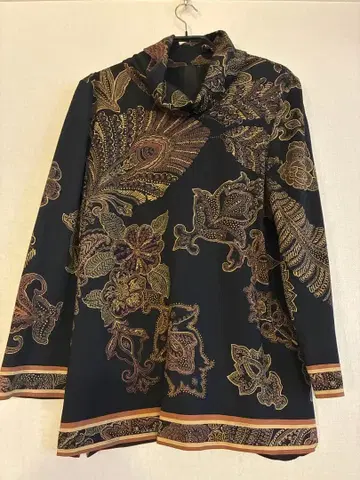 LEONARD 긴팔 블라우스 실크 40% 울 60%