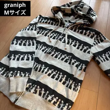 그라니프 뇨로뇨로 더블 지퍼 후드티 무민 M 맨투맨