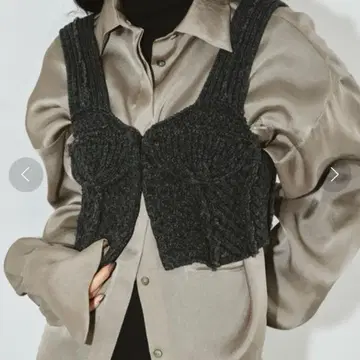 todayful 패치워크 니트 뷔스티에