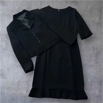 블랙 포멀 13호(LL) 예복 상복 밑단 프릴 셋업