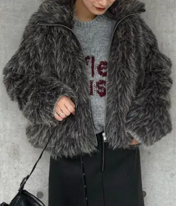 JEANASIS MIX 컬러 퍼 블루종