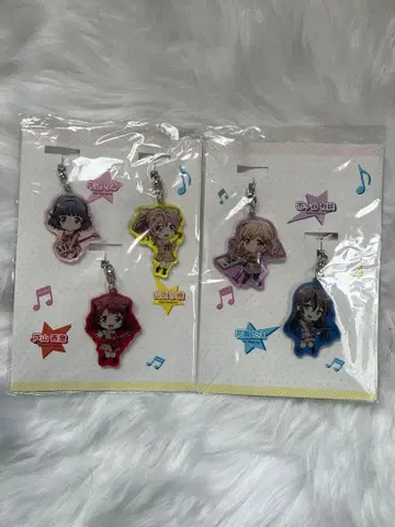 뱅드림 Poppin'Party 아크릴 키링 세트