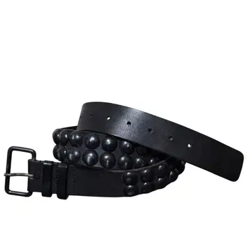 ANN DEMEULEMEESTER 2연 스터드 벨트