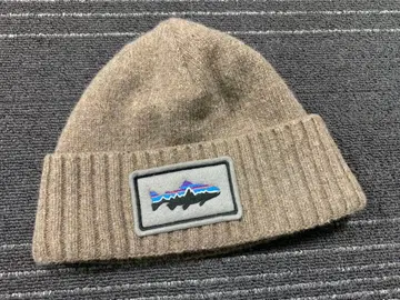 컨디션 최상 patagonia 울 리브 비니 피쉬 패치 니트 모자