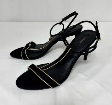 ZARA 뮬 샌들/사이즈 40 26cm/자라 블랙