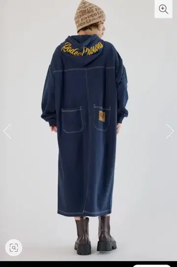 RCS 컬러 스티치 후드티 원피스 네이비 프로필 필독!