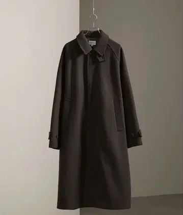 테크 멜톤 2WAY 오버 롱 래글런 스텐카라 코트