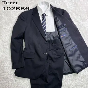 Tern 턴 102BB6 남성용 수트 셋업 네이비 스트라이프