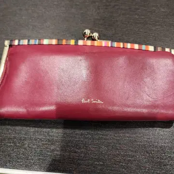 Paul Smith 와인 레드 가마구치 장지갑