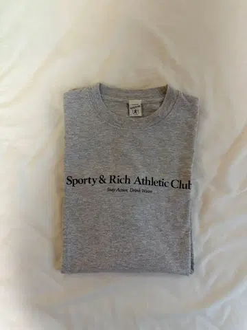 스포티 & 리치 애슬레틱 클럽 티셔츠 그레이