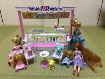 리카짱 바스킨 로빈스 31 아이스크림 스탠드 인형 세트