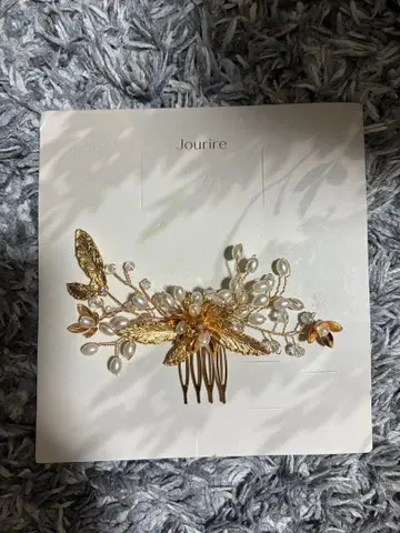 Jourire 꽃과 잎 디자인 헤어콤