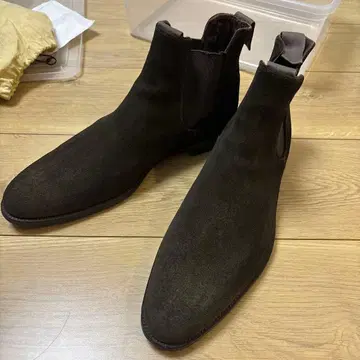 GRENSON 스웨이드 사이드 고어 부츠