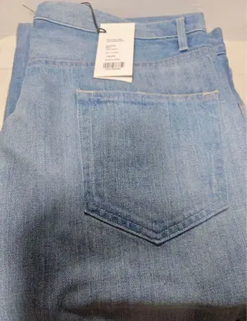 AURALEE SELVEDGE FADED LIGHT DENIM PANTS