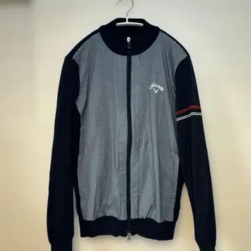 캘러웨이 긴팔 풀 집업 스웨터 네이비