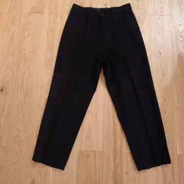 SteveAlan 멜톤 슬랙스 블랙 XL