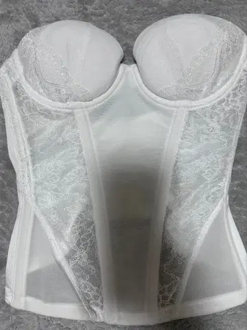 화이트 레이스 바디쉐이퍼 C70 와코루 브라이덜 이너